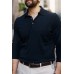 Lapel Polo Shirt Men's Short Sleeve Men's Casual Long Sleeve Top